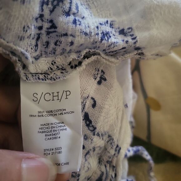 Cabi 100% cotton sleeveless peplum top - Picture 9 of 9